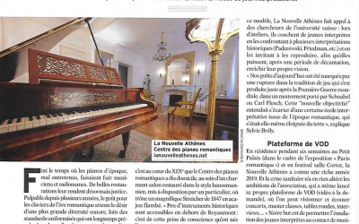 Un très bel article sur La Nouvelle Athènes dans Diapason, un grand merci à Bertrand Boissard