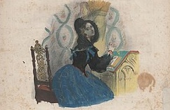 Table ronde Romances françaises et le piano carré Erard 1806