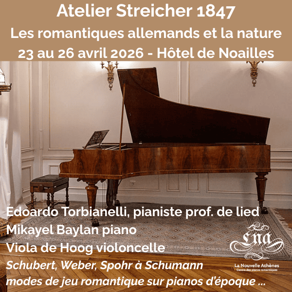 Atelier Streicher 1847 du 23 au 26 avril 2026